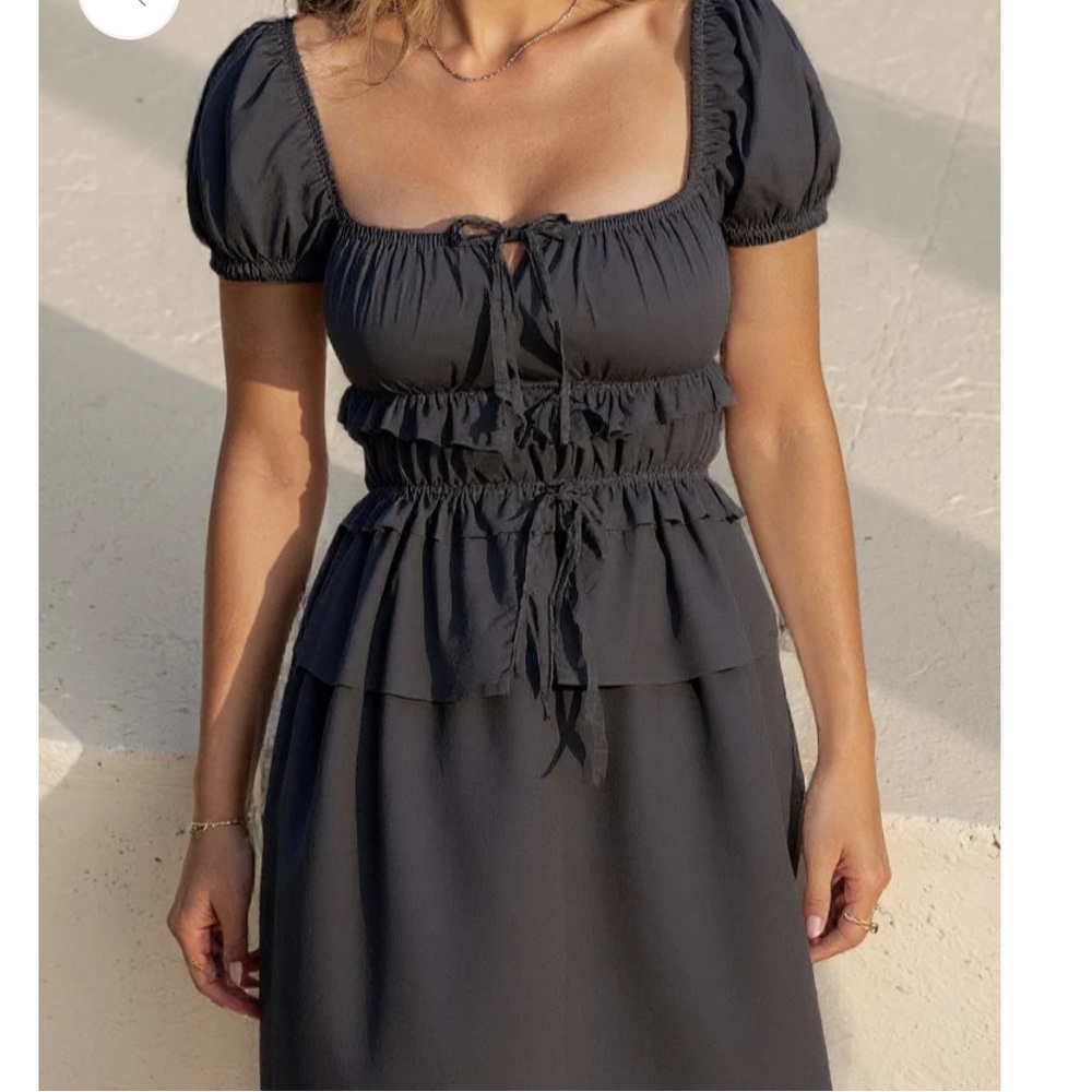 Maggie The Label Henry Dress Black. Midi Dress. Size S. New with tags.